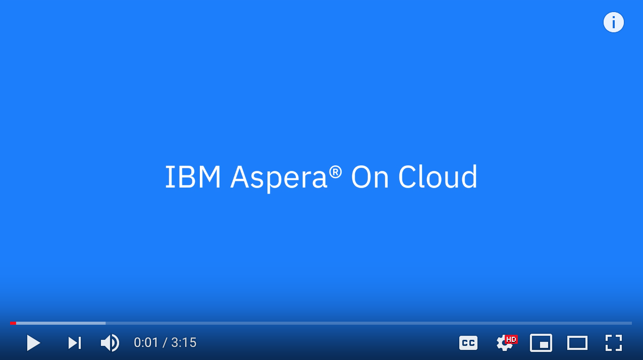 Aspera on Cloud - all of your data with none of the waiting